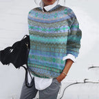 Women's Classic Fair Isle Knit Jumper in Relaxed Fit