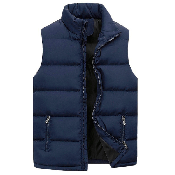 Men's Water-Resistant Quilted Gilet Lightweight Padded Layer – Blue