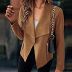 Women's Cascade Collar Lightweight Jacket with Zip Pockets