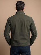 Men's Pure Cotton Zip-Front Field Jacket
