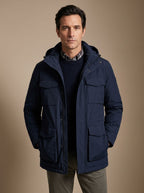 Men's Detachable Hood Cargo-Pocket Field Parka
