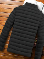 Men's Packable Horizontal Channel Puffer Jacket