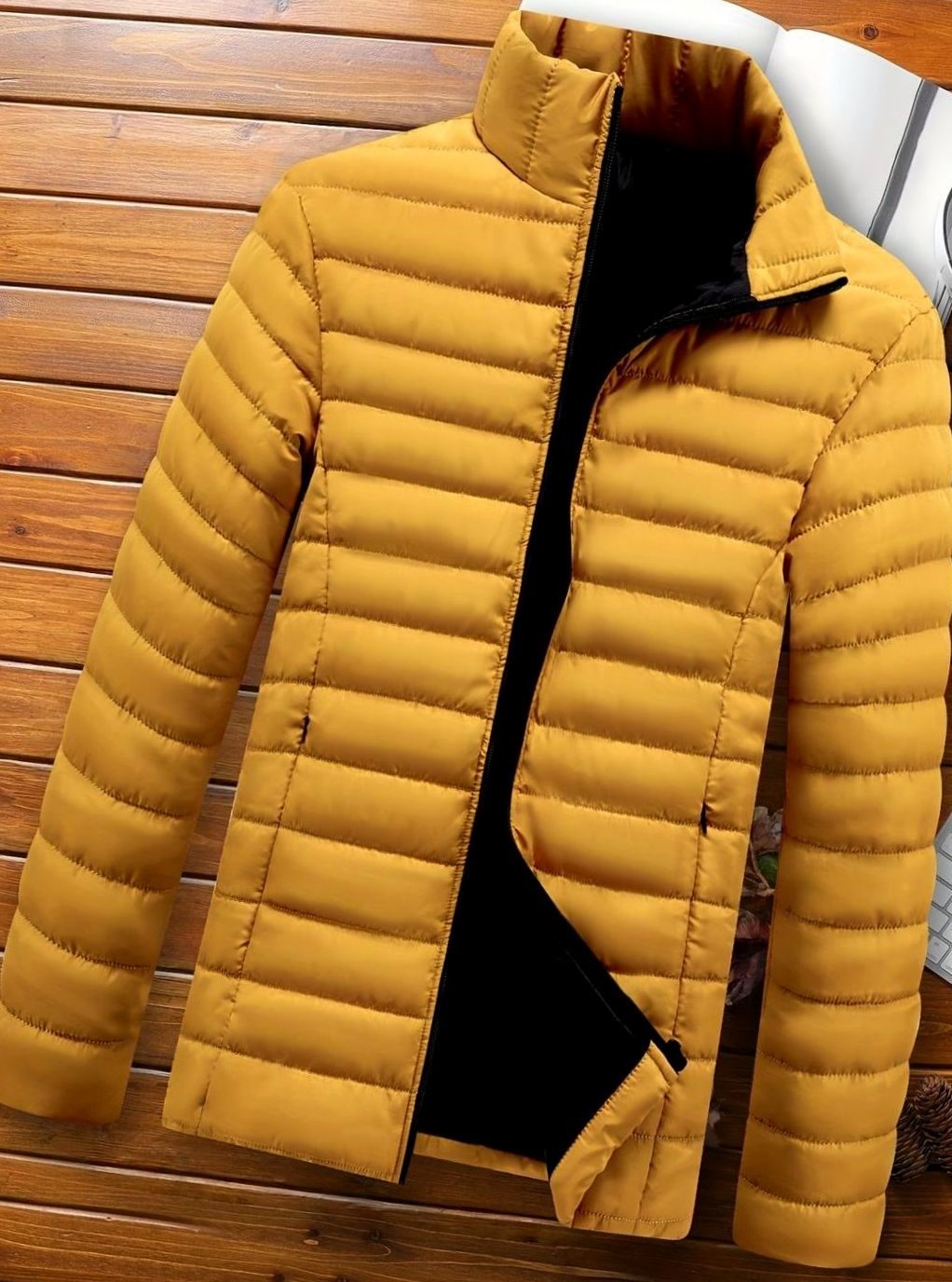 Men's Packable Horizontal Channel Puffer Jacket