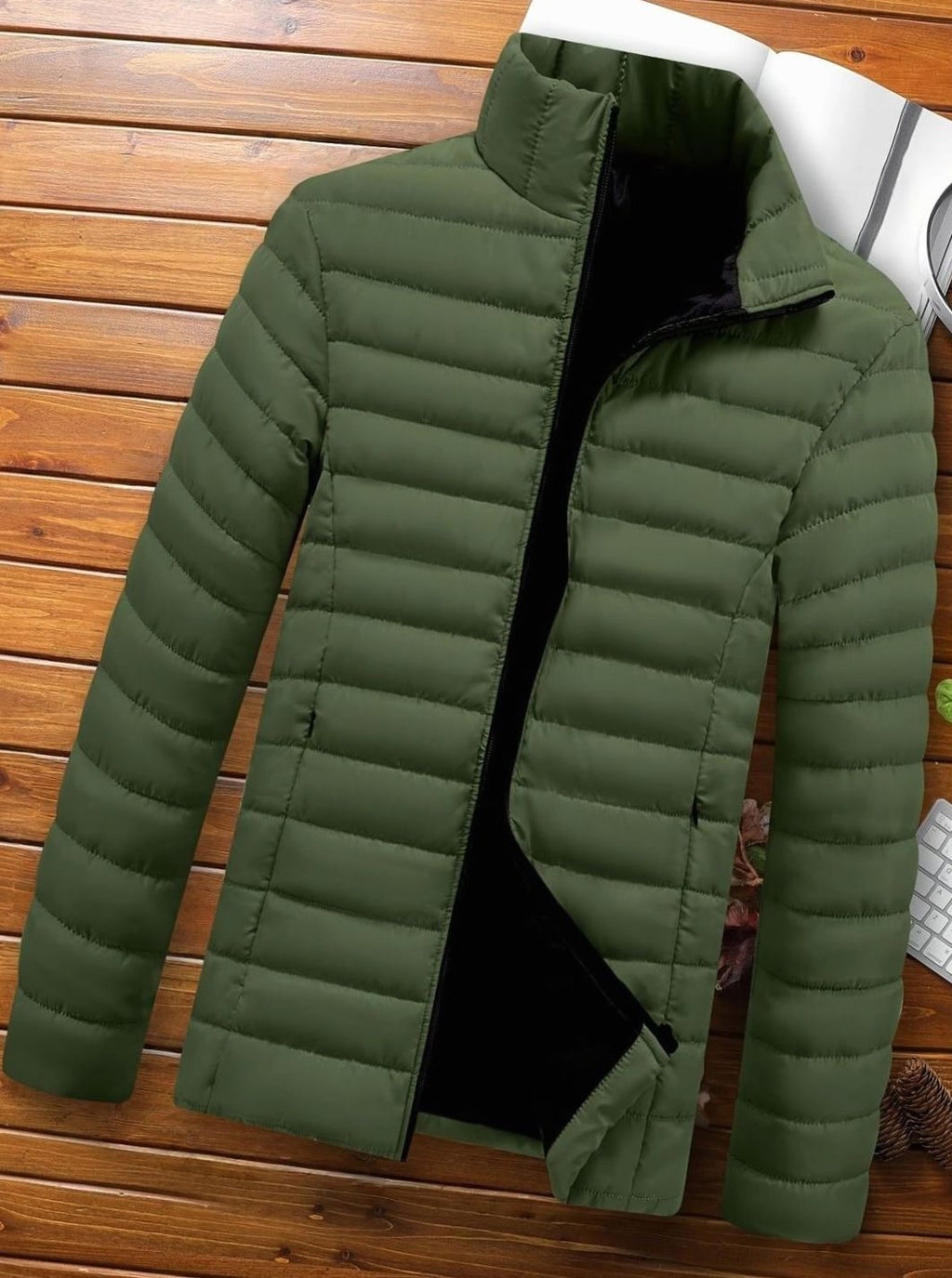 Men's Packable Horizontal Channel Puffer Jacket