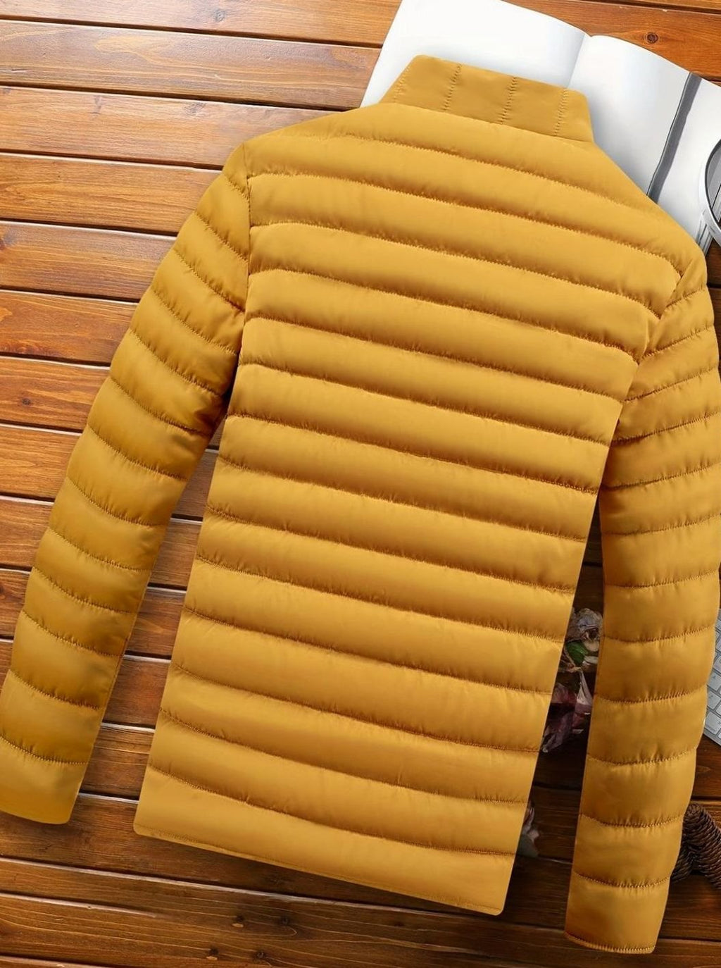 Men's Packable Horizontal Channel Puffer Jacket
