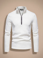 Men's Ring-Pull Zip Fine Knit Pullover
