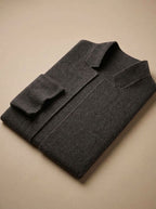 Men's Tailored Knit Blazer with Tonal Buttons