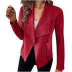 Women's Cascade Collar Lightweight Jacket with Zip Pockets