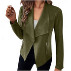 Women's Cascade Collar Lightweight Jacket with Zip Pockets