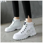 Women's Sporty Chunky Sole Sherpa Winter Boots with Padded Collar