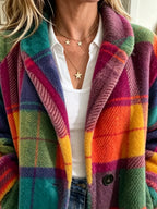 Women's Relaxed Brushed Check Shacket