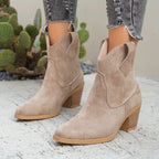 Women's Pull-On Western Chelsea Boots with Yoke Stitching