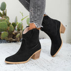 Women's Pull-On Western Chelsea Boots with Yoke Stitching