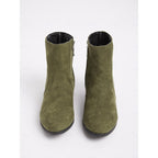 Women's Understated Side-Zip Ankle Boots with Gentle Block Heel