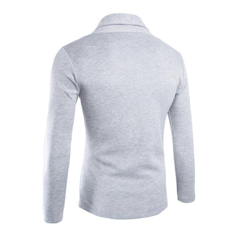 Men's Wide Shawl Neck Knit Cardigan
