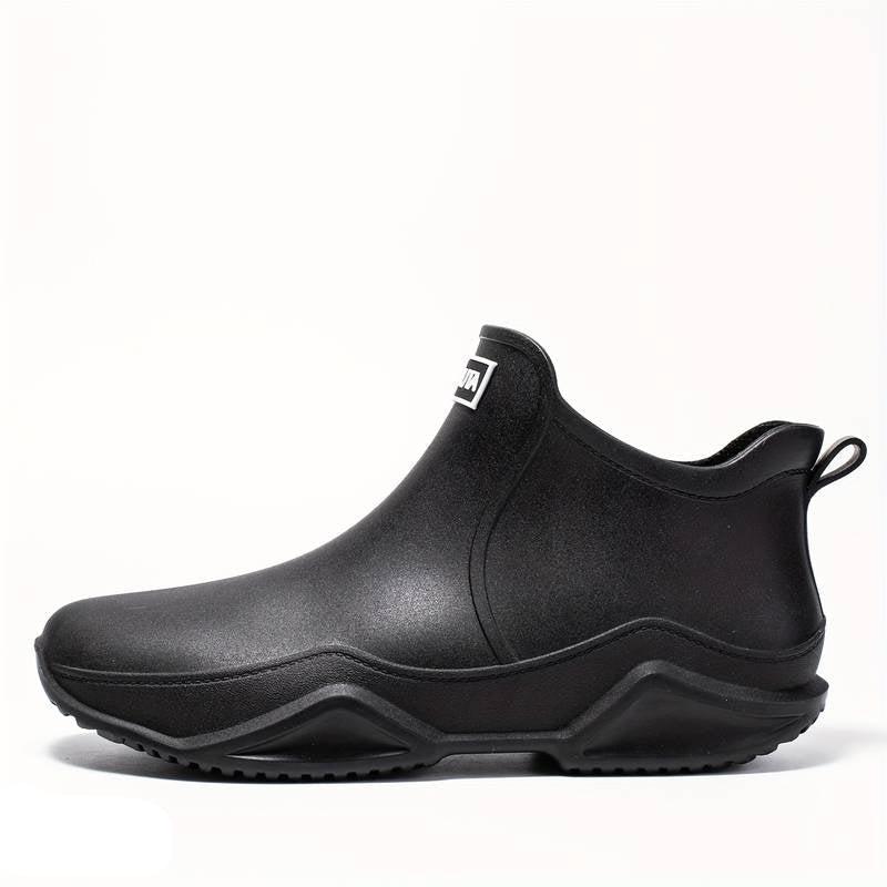 Women's Slip-On Waterproof Winter Ankle Boots – Black