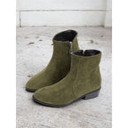 Women's Understated Side-Zip Ankle Boots with Gentle Block Heel