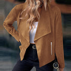 Women's Cascade Collar Lightweight Jacket with Zip Pockets