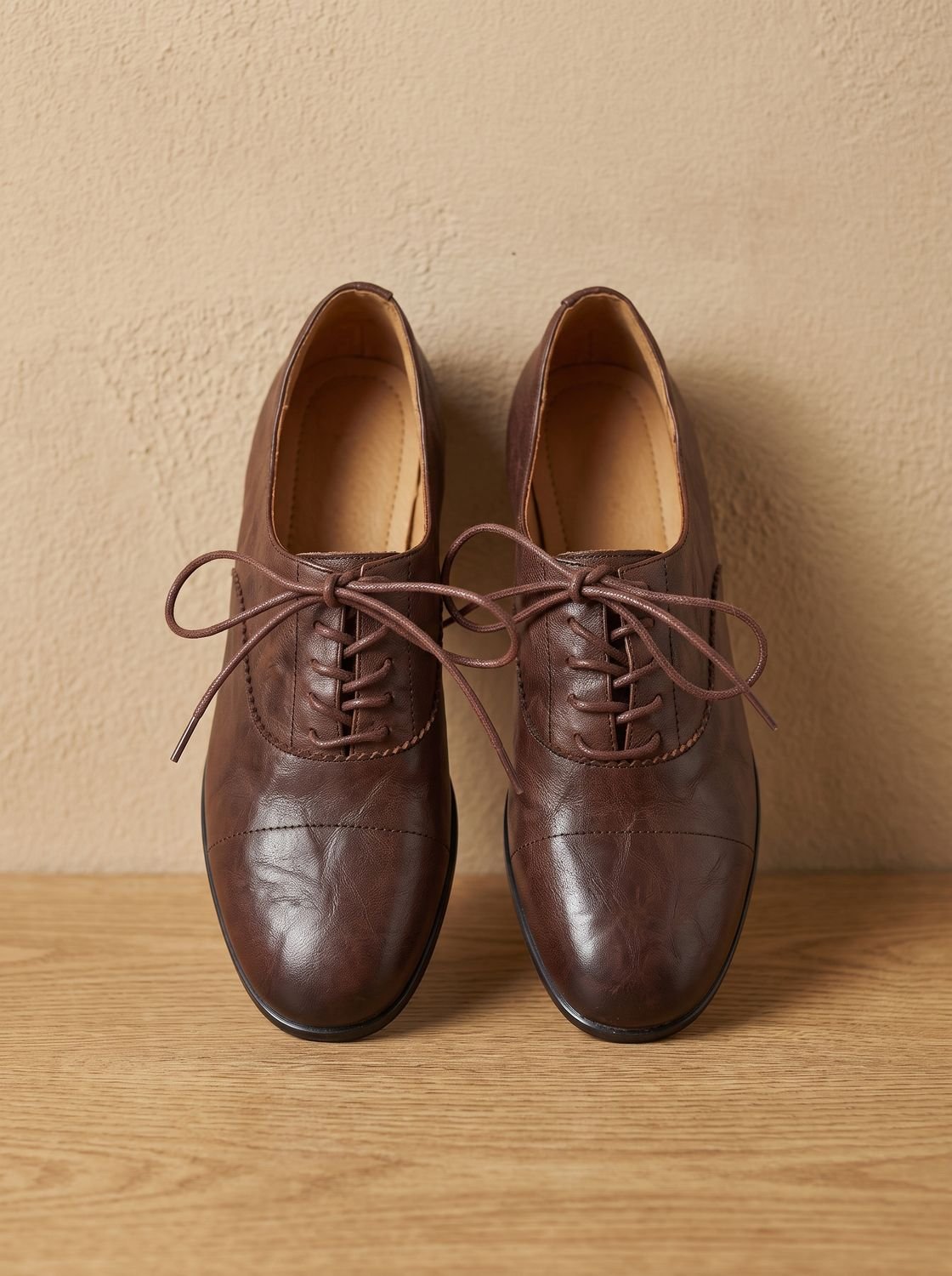 Women's Non-Slip Cushioned Leather Oxford Shoes