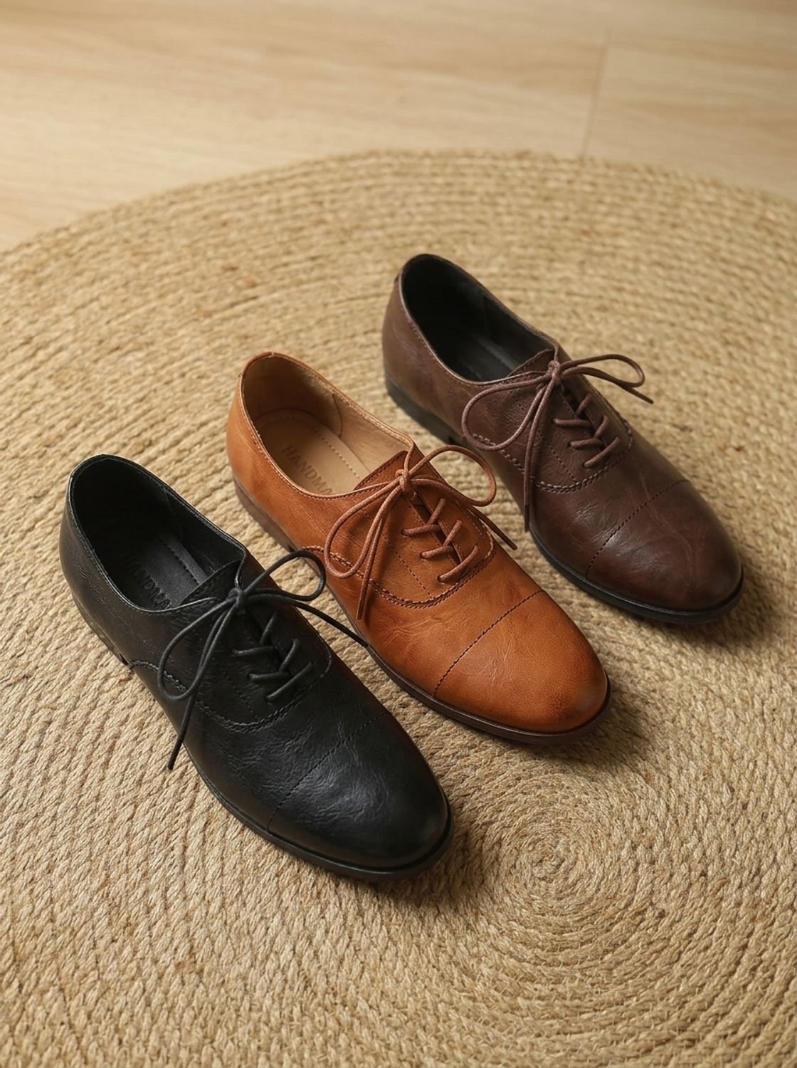 Women's Non-Slip Cushioned Leather Oxford Shoes