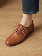 Women's Non-Slip Cushioned Leather Oxford Shoes