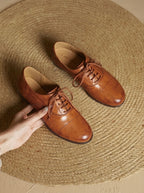 Women's Non-Slip Cushioned Leather Oxford Shoes