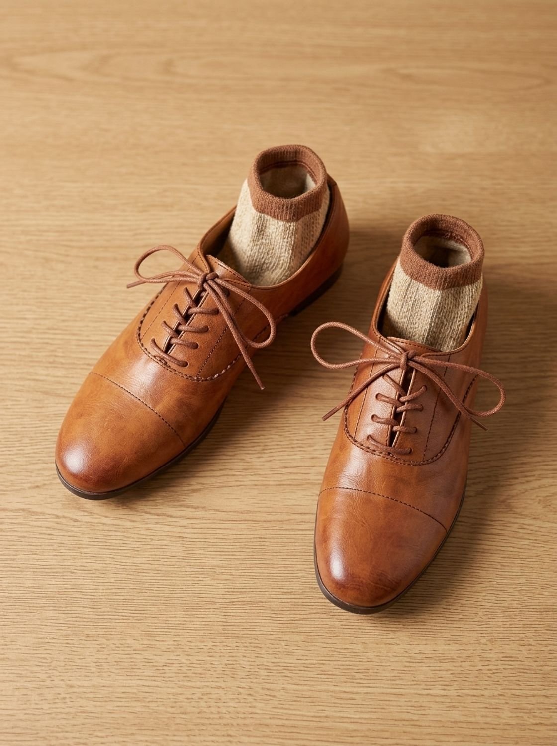 Women's Non-Slip Cushioned Leather Oxford Shoes