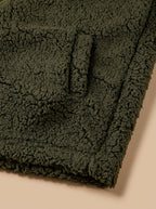 Women's Plush Textured Fleece Hooded Zip Coat