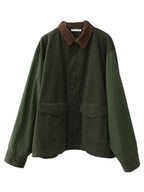 Women's Oversized Zip-Front Utility Jacket with Patch Pockets
