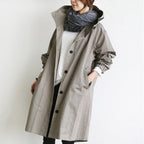 Women's Relaxed Knee-Length Water-Resistant Trench Coat – Grey