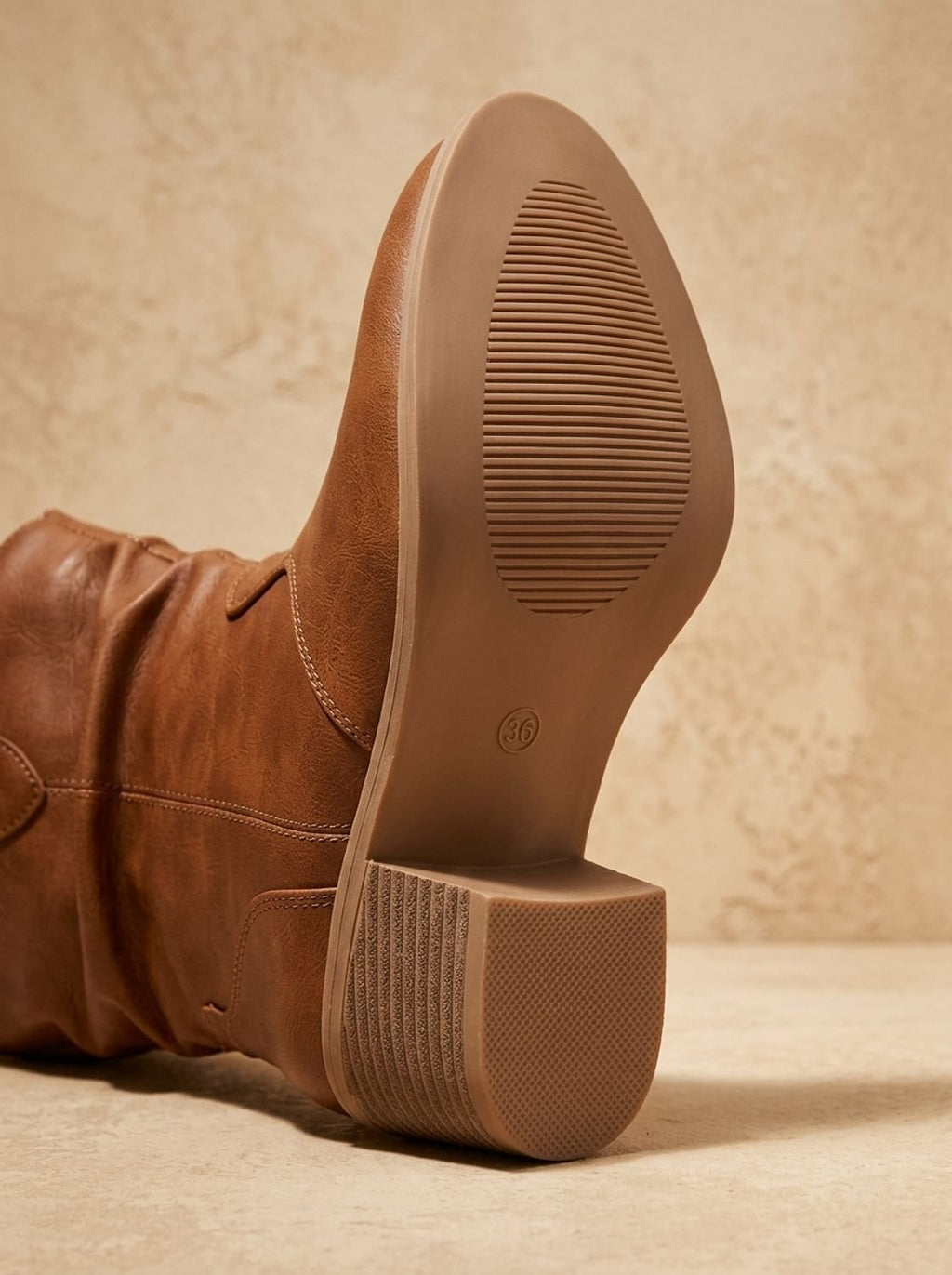 Women's Flat Western Tall Boots with Roomy Calf